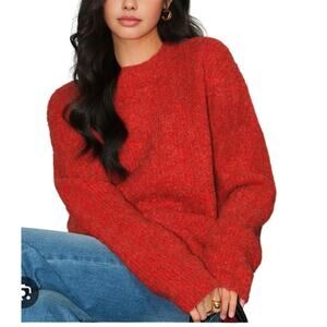 Commense Red Women's Sweater